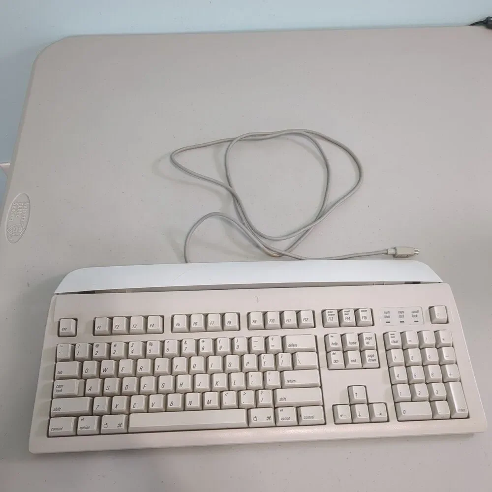 Vintage Apple M2980 Apple Design Keyboard Gray. Clean!!